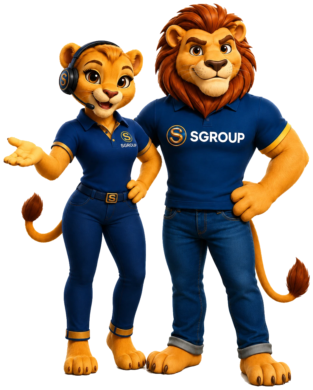 Majorzinho e Sofia, mascotes da SGroup Nacional